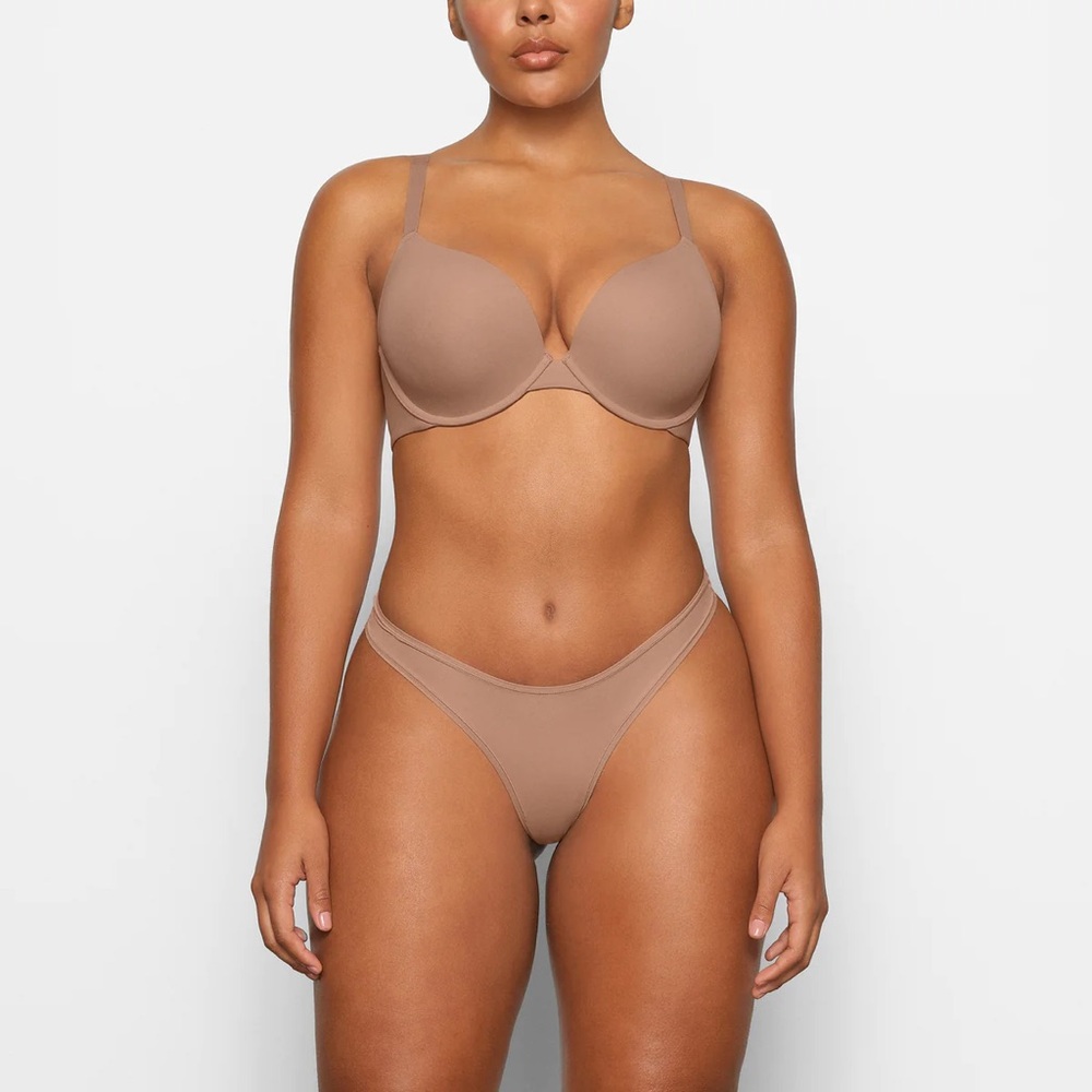 Skims Tshirt Push Up Bra in Sienna Size 36DDD
